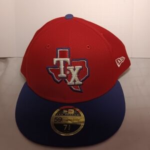 Red and Blue Texas Cap